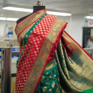 dry clean, draping, banarasi sarees, sarees in india, banarasi silk sarees, kalindi silks